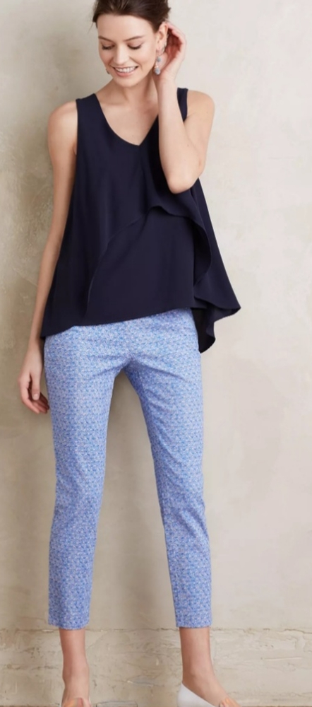 Anthro Cartonnier Shell By The Sea Charlie Trouser